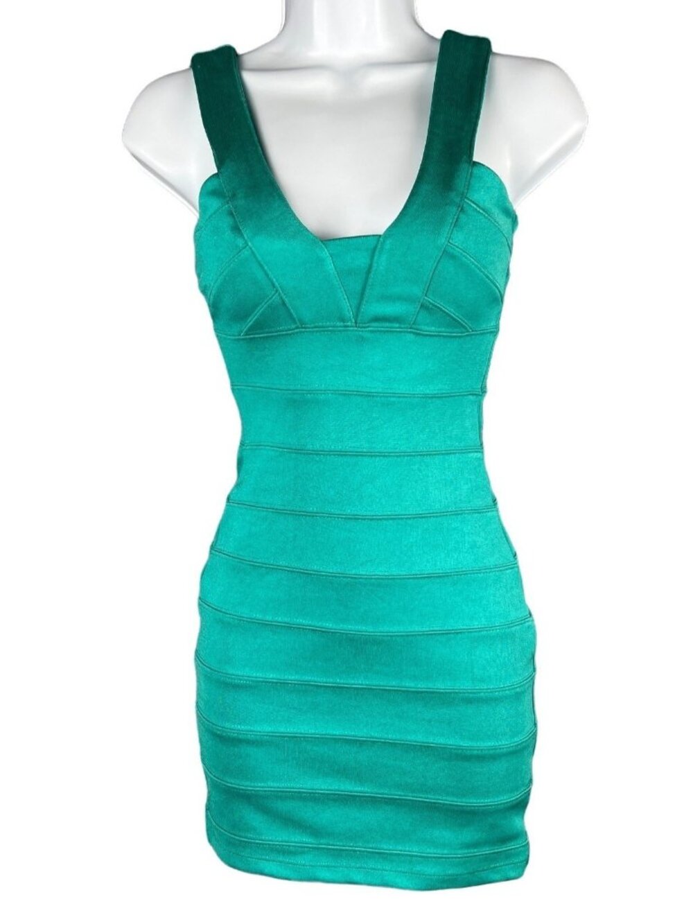 Topshop Petite Bodycon Bandage Tank Dress Teal size 0